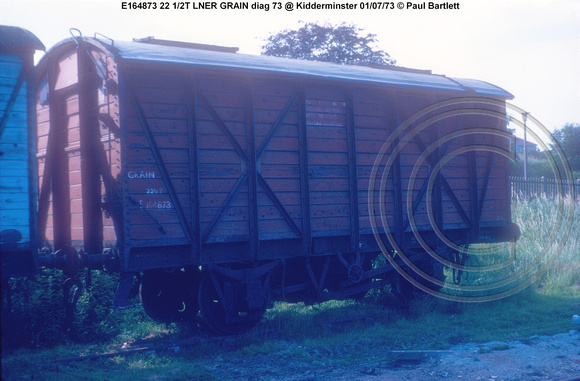 E164873 LNER GRAIN diag 73 @ Kidderminster 73-07-01 © Paul Bartlett [2]