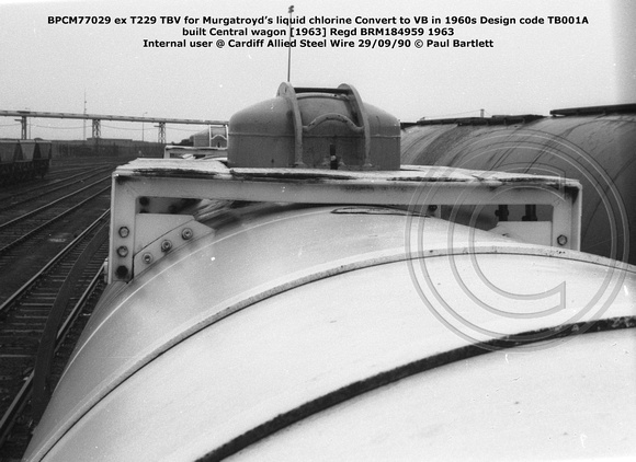 BPCM77029 ex T229 TBV @ Cardiff Tidal sdgs 90-09-29 © Paul Bartlett [5W]