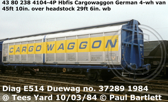 43 80 238 4104-4P Hbfis Cargowaggon