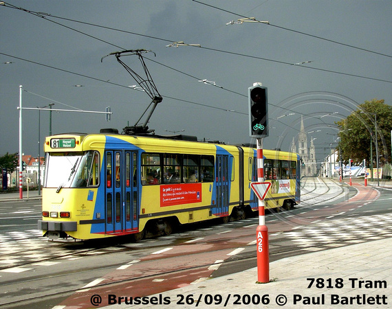 7818 Tram @ Brussels 2006-09-26