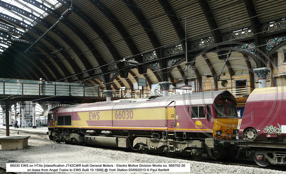 66030 EWS on HTAs @ York Station 2013-09-03 � Paul Bartlett w