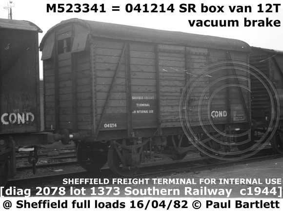 M523341=041214 at Sheffield Full Loads 82-04-16