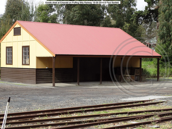 Goods shed at Emerald on Puffing Billy Railway 19-09-2014 � Paul Bartlett