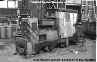 398064 RH narrow gauge 87-04-24 Cynheidre Colliery © Paul Bartlett [2W]