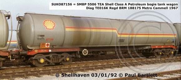SUKO87156 = SMBP 5506 TEA Shellhaven 92-01-03 © Paul Bartlett [1W]