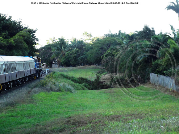1756   1774 near Freshwater Station of Kurunda Scenic Railway, Queensland 28-09-2014 � Paul Bartlett DDSC06353