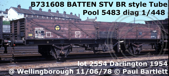 B731608 BATTEN STV @ Wellingborough MY 78-06-11