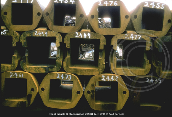 Ingot moulds @ Stocksbridge UES 94-07-31 © Paul Bartlett w