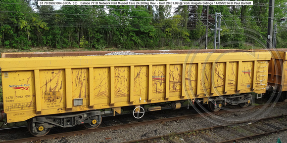 31 70 5992 099-9 IOA (E) Ealnos Network Rail Mussel @ York Holgate Sidings 2014-05-14 � Paul Bartlett [1w]