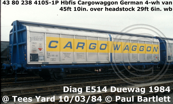 43 80 238 4105-1P Hbfis Cargowaggon