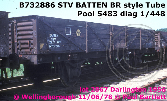 B732886 STV BATTEN @ Wellingborough  MY 78-06-1