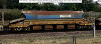 380196 HQAH 64.4t Network Rail Autoballaster intermediate hopper [built Doncaster 2001] Tare 25-600kg @ York Holgate Junction 2022-02-26 © Paul Bartett w