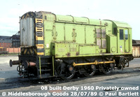 08 Private at Middlesborough Goods 89-07-28