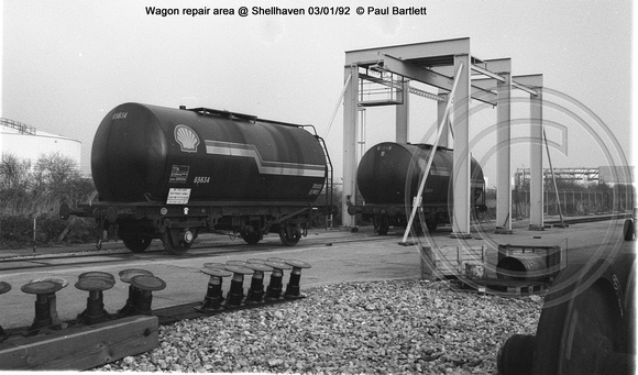 Wagon repair area @ Shellhaven 92-01-03 � Paul Bartlett
