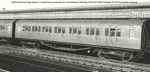 S5627S Maunsell  composite Set 219  � Paul Bartlett collection w