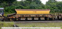 NR12970 JJA 62.0t Network Rail Autoballaster outer hopper ex Tiphook hopper Tare 28.000kg [Des. Code JJ001A converted RFS Doncaster c2000] @ York Holgate Junction 2024-06-11 © Paul Bartlett w