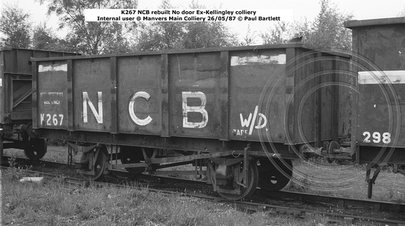 K267 NCB No door Internal user @ Manvers Main Colliery 87-05-26 © Paul Bartlett w