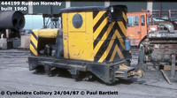 444199 RH narrow gauge 87-04-24 Cynheidre Colliery © Paul Bartlett [1W]