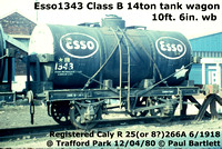 Esso 4-wheel unfit tank wagons