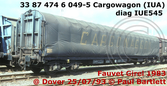 33 87 474 6 049-5 Cargowagon