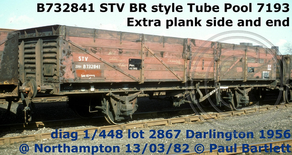 B732841 STV  STV extended height @ Northampton PAD 82-03-18