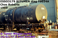 ESSO 22ton Bitumen tank wagons vacuum brake