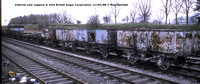 Internal user wagons @ York BSC 88-04-11 © Paul Bartlett w