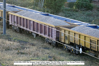 503558 MLA EWS Red Snapper bogie ballast wagon Tare 24-100kg  [Greenbrier Europe Poland 2008]  @ York Holgate Sidings 2022-01-29 © Paul Bartlett [2w]
