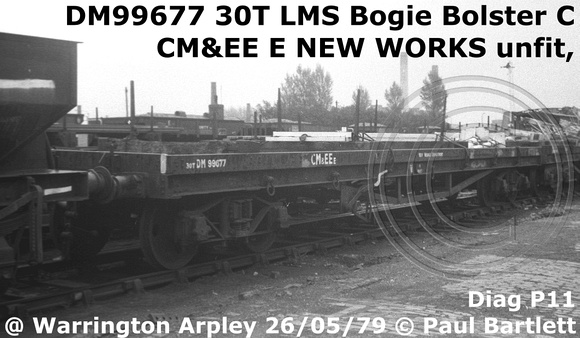 DM99677 LMS Bogie Bolster C at Warrington Arpley 79-05-26[ [1]