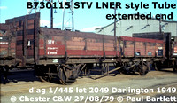 BR Tube wagons - LNER design diag 1/445 STV ZDV ZDW
