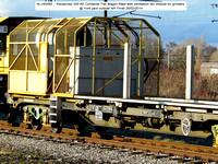 NLU93465 JZA Container Flat Wagon Ventilators @ York yard outside NR Thrall 2014-02-20 [03w]