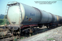 GULF84919 TEB Petroleum fuel tank wagon @ Radyr 81-09-04 � Paul Bartlett w