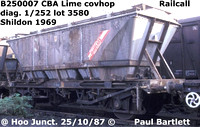 BR air brake Covered hopper wagon for Limestone CBA