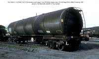 GULF84914 = GCR506 TEB Petroleum  tank wagon @ Burry Port Marcrofts 87-04-24 � Paul Bartlett [1w]