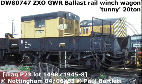 DW80747 ZXO rail winch