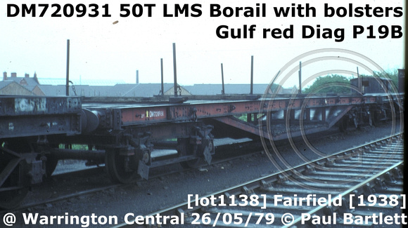 DM720931 LMS Borail at Warrington Central 79-10-27
