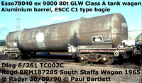 Esso 78040 Prototype bogie class A tank