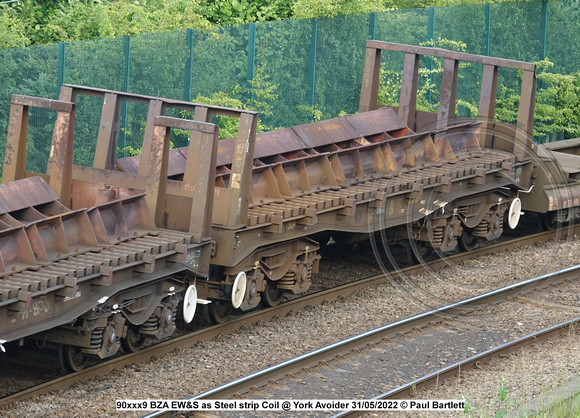 90xxx9 BZA EW&S as Steel strip Coil @ York Avoider 2022-05-31 © Paul Bartlett W