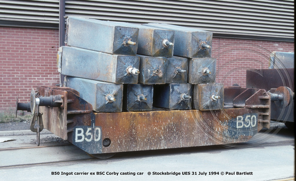 B50 Ingot carrier @ Stocksbridge UES 94-07-31 © Paul Bartlett w
