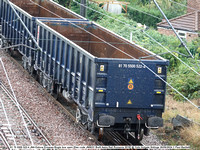 81 70 5500 522-4 JNA Ealnos Ermewa Bogie box open [Des code JN063C Built Astra Rail Romania 2019] @ York Holgate Sidings 2024-09-26 © Paul Bartlett [7w]