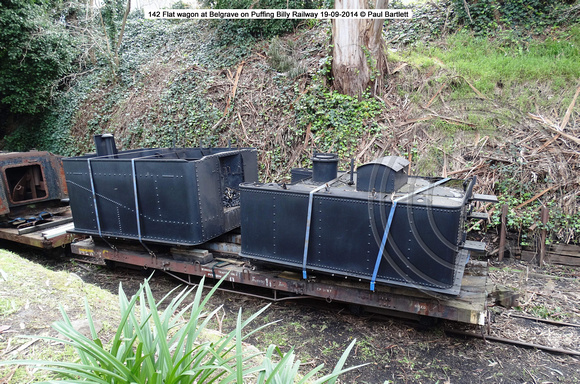 142 Flat wagon at Belgrave on Puffing Billy Railway 19-09-2014 � Paul Bartlett