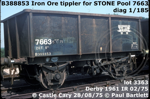 B388853 Stone at Castle Cary 75.08.28