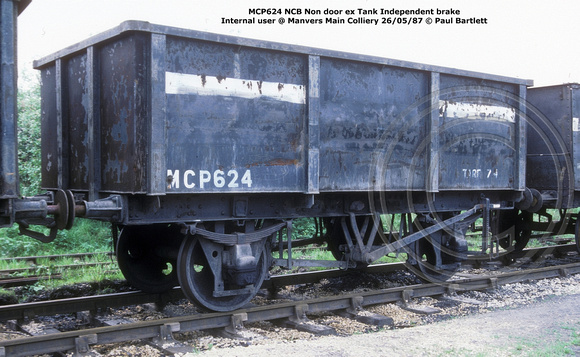 MCP624 NCB Non door ex Tank Internal user @ Manvers Main Colliery 87-05-26 © Paul Bartlett w