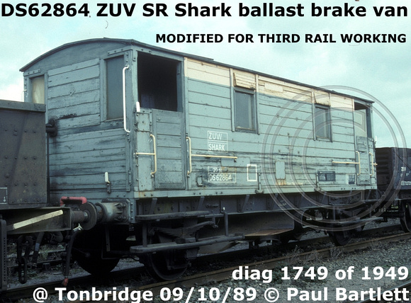 DS62864 ZUV SR [2] Shark @ Tonbridge 89-10-09