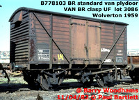 BR Standard van with plywood door VVV ZVV ZDV