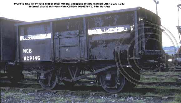 MCP146 NCB ex Private Trader steel mineral Internal user @ Manvers Main Colliery 87-05-26 © Paul Bartlett w