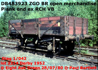BR Open merchandise Plank end 1/032, 1/045, 1/042 OWV ZGV ZGO