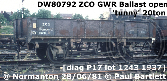 DW80792 ZCO 'tunny' 20t