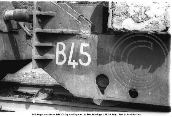 B45 Ingot carrier @ Stocksbridge UES 94-07-31 © Paul Bartlett [1w]