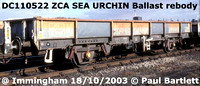 ZCA Sea Urchin wagons rebuilt for ballast and spoil